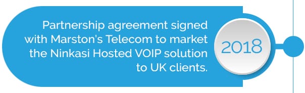 Partnership signed with Marston’s Telecom to market Ninkasi Hosted VoIP 2018 Partnership signed with Marston's Telecom to market Ninkasi Hosted VoIP 2018
